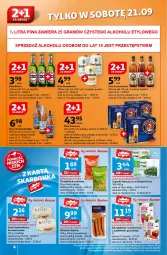 Gazetka promocyjna Auchan - Pewność Niskich Cen Supermarket - Gazetka - ważna od 25.09 do 25.09.2024 - strona 4 - produkty: Piwa, Piwo, Frosta, Sok, Ser, Gra, Kiełbaski śląskie, Chrupki, Serek, Skaner, Szklanka, Szpinak