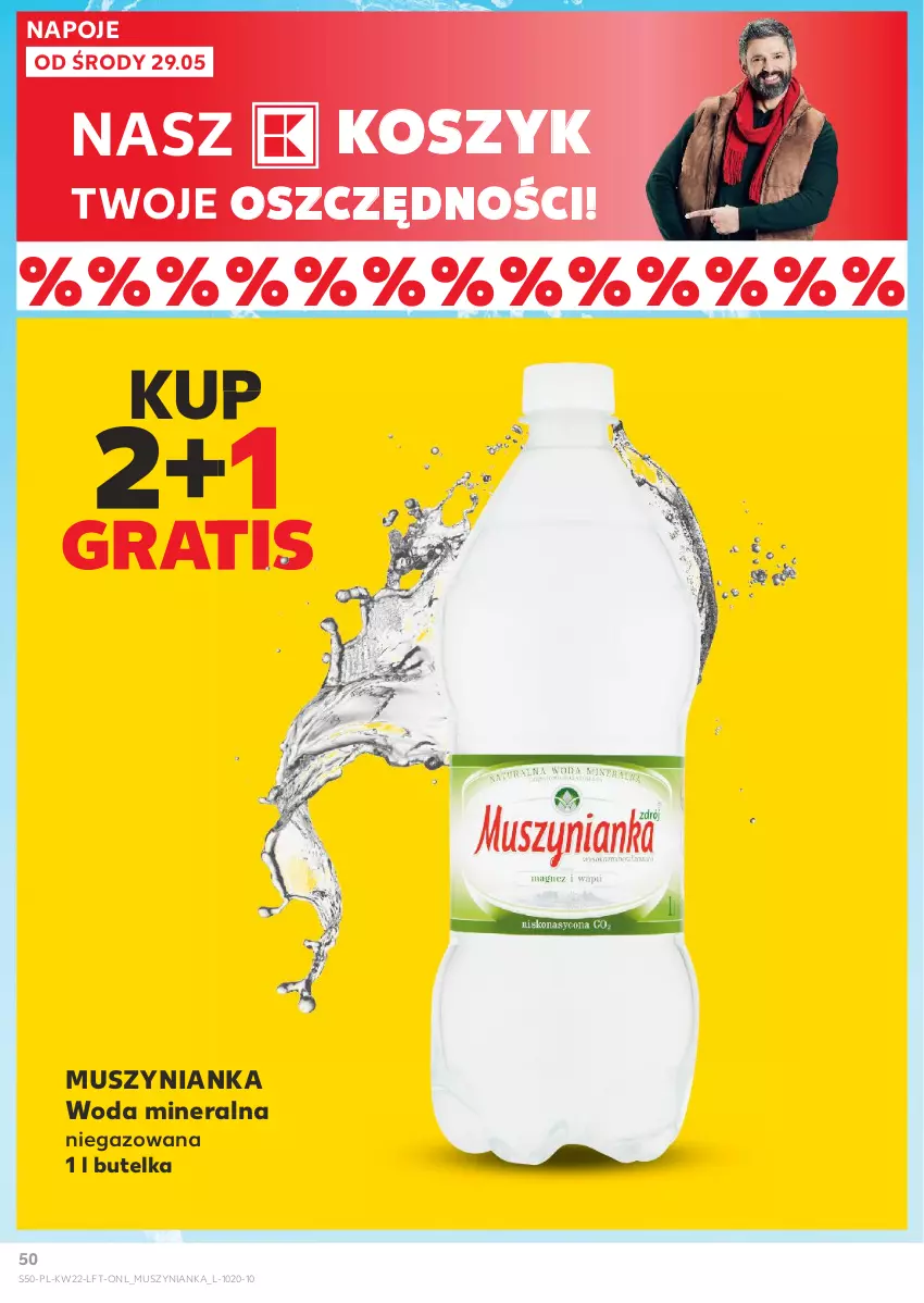 Gazetka promocyjna Kaufland - Gazetka tygodnia - ważna 29.05 do 05.06.2024 - strona 50 - produkty: Gra, Kosz, Mus, Muszynianka, Napoje, Woda, Woda mineralna