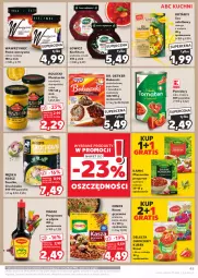 Gazetka promocyjna Kaufland - Gazetka tygodnia - Gazetka - ważna od 05.06 do 05.06.2024 - strona 45 - produkty: Sos, Mus, Gry, Gra, Jogurt, Kotányi, Kisiel, Pasta warzywna, Kawa, Dr. Oetker, Sałat, Konfitura, Przyprawa w płynie, Kubek, Cenos, Delecta, Groch, Kamis, Kasza, Mango, Maggi, Pomidory, Kasza gryczana, Babeczki, Musztarda, Fa