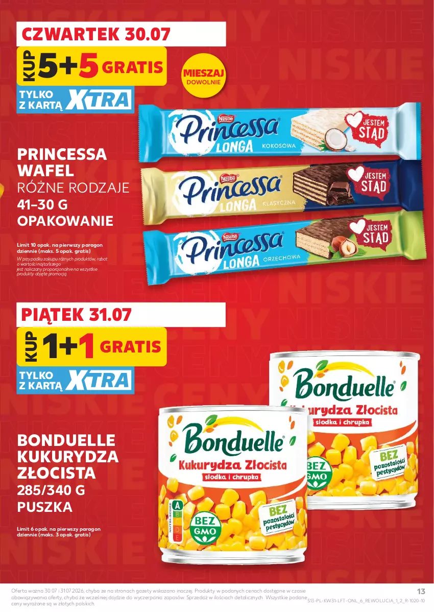 Gazetka promocyjna Kaufland - Gazetka tygodnia - ważna 30.07 do 05.08.2026 - strona 13 - produkty: Bonduelle, Gra, Kukurydza, Por, Princessa