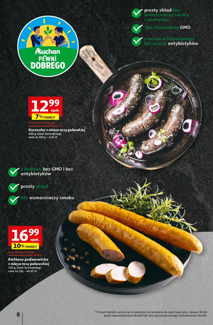 Gazetka promocyjna Auchan - ROZKRĘCAMY LATO Hipermarket - ważna 26.06 do 02.07.2025 - strona 10 - produkty: Kasza, Kaszanka, Kiełbasa, Kiełbasa podwawelska, Tusz, Wawel