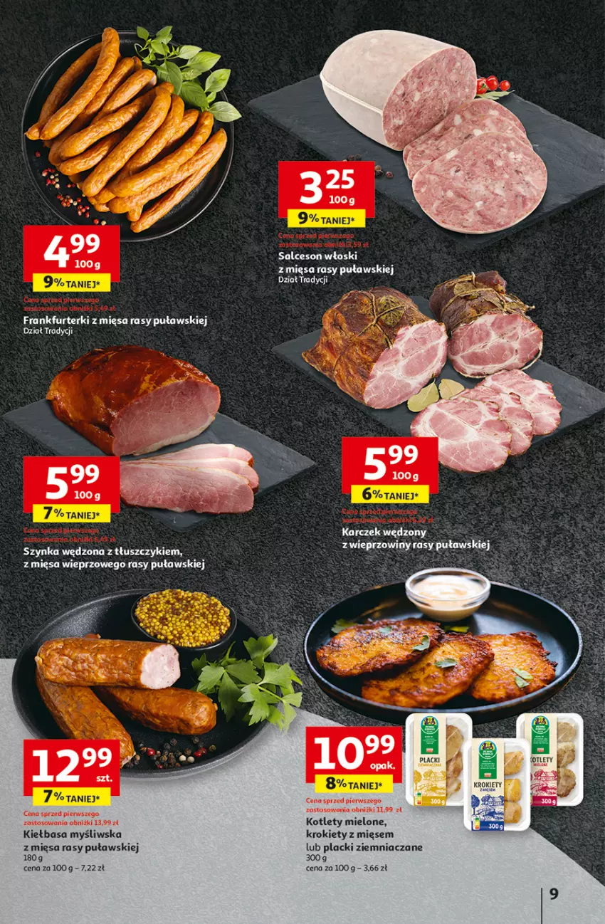 Gazetka promocyjna Auchan - ROZKRĘCAMY LATO Hipermarket - ważna 26.06 do 02.07.2025 - strona 11 - produkty: Frankfurterki, Kiełbasa, Kotlet, Krokiety, Lack, Salceson, Szynka