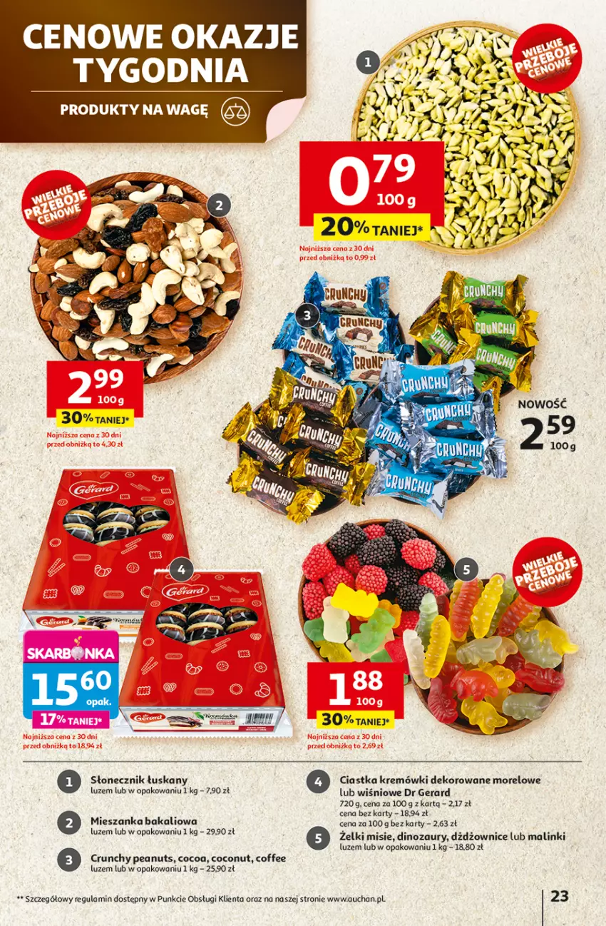 Gazetka promocyjna Auchan - ROZKRĘCAMY LATO Hipermarket - ważna 26.06 do 02.07.2025 - strona 25 - produkty: Ciastka, Dinozaur, Dr Gerard, Fa, Mieszanka bakaliowa