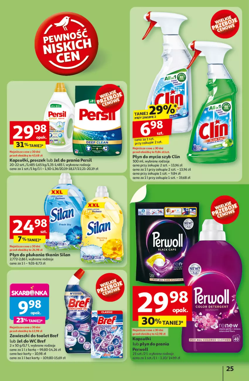 Gazetka promocyjna Auchan - ROZKRĘCAMY LATO Hipermarket - ważna 26.06 do 02.07.2025 - strona 27 - produkty: Bref, Clin, Fa, Lack, Persil, Płyn do płukania, Silan, Zawieszki