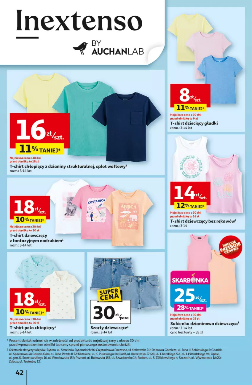 Gazetka promocyjna Auchan - ROZKRĘCAMY LATO Hipermarket - ważna 26.06 do 02.07.2025 - strona 44 - produkty: Acer, Cars, Dzieci, Fa, Fanta, Sos, Sukienka, Szorty, T-shirt