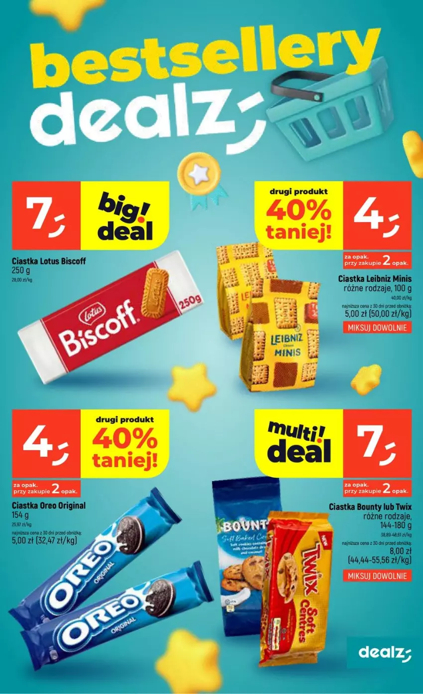 Gazetka promocyjna Dealz - NOWA GAZETKA - ważna 26.02 do 04.03.2026 - strona 17 - produkty: Bounty, Ciastka, Gin, Oreo, Twix
