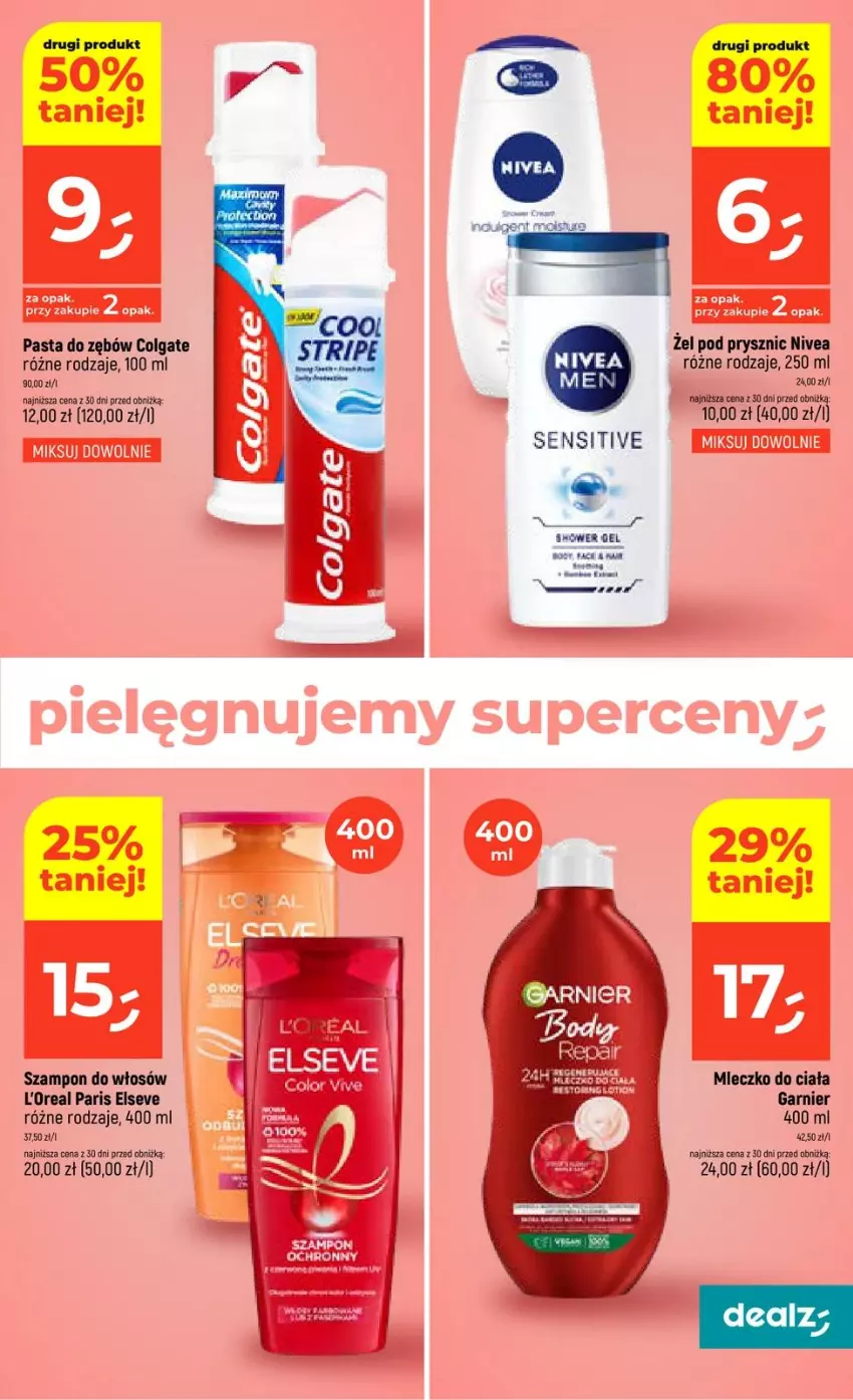 Gazetka promocyjna Dealz - NOWA GAZETKA - ważna 26.02 do 04.03.2026 - strona 19 - produkty: Colgate, Elseve, Garnier, LG, Mleczko, Mleczko do ciała, Nivea, Pasta do zębów, Rower, Szampon