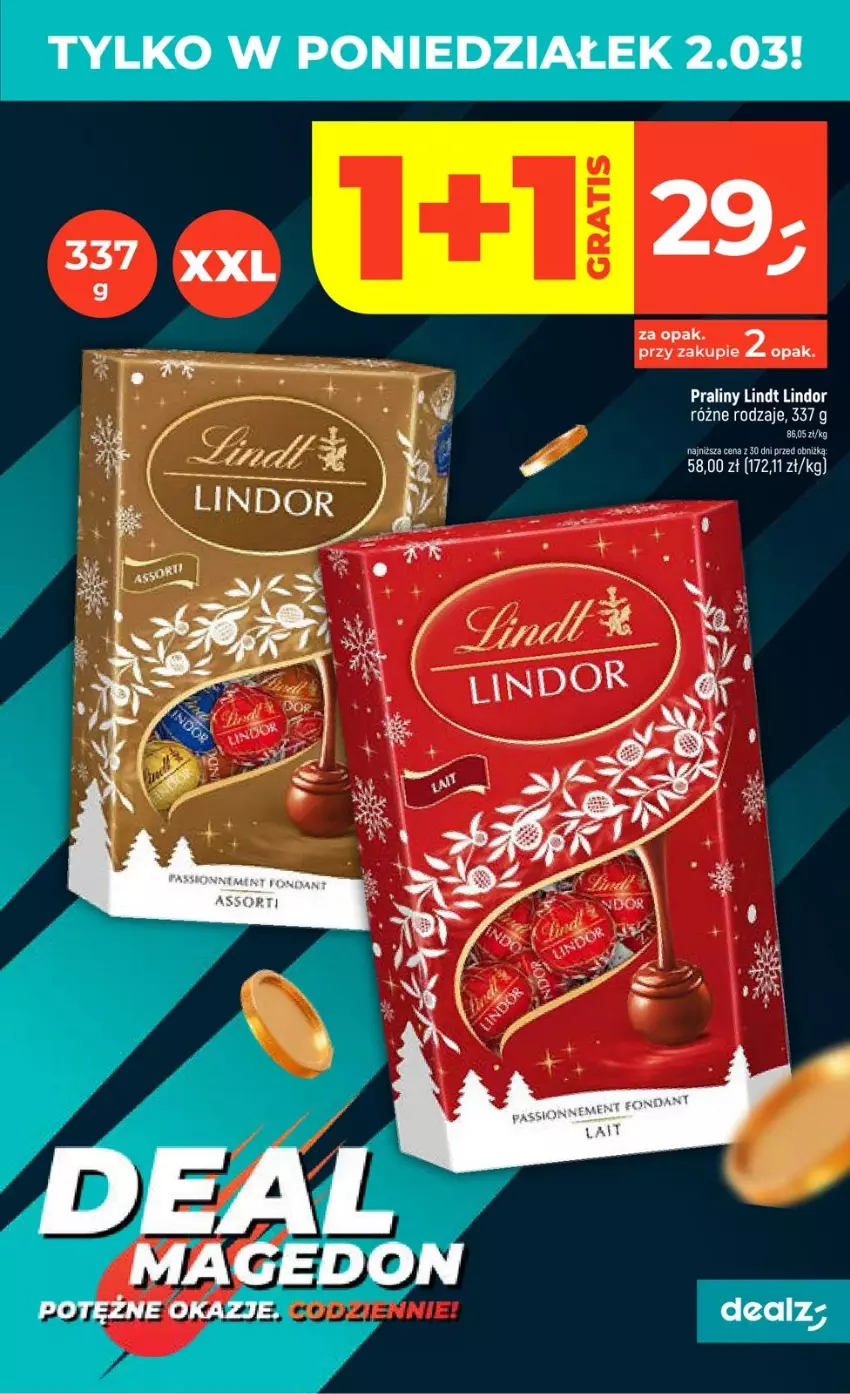 Gazetka promocyjna Dealz - NOWA GAZETKA - ważna 26.02 do 04.03.2026 - strona 7 - produkty: Lindor, Lindt, Praliny