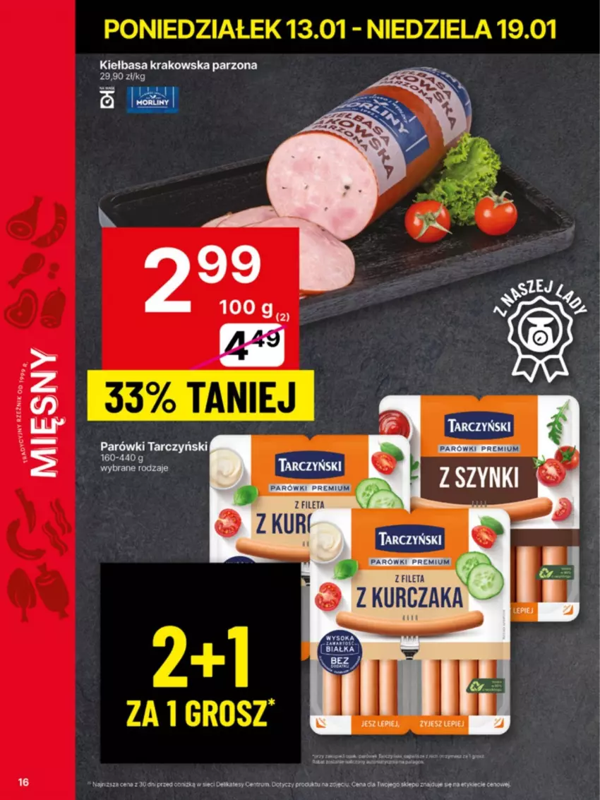 Gazetka promocyjna Delikatesy Centrum - NOWA GAZETKA Delikatesy Centrum od 13 stycznia! 13-19.01.2025 - ważna 13.01 do 19.01.2025 - strona 16 - produkty: Kiełbasa, Kiełbasa krakowska, Kurczak, Mafia, Parówki, Rum, Tarczyński