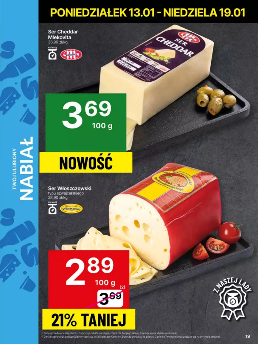 Gazetka promocyjna Delikatesy Centrum - NOWA GAZETKA Delikatesy Centrum od 13 stycznia! 13-19.01.2025 - ważna 13.01 do 19.01.2025 - strona 19 - produkty: Cars, Cheddar, Rum, Ser, Włoszczowski