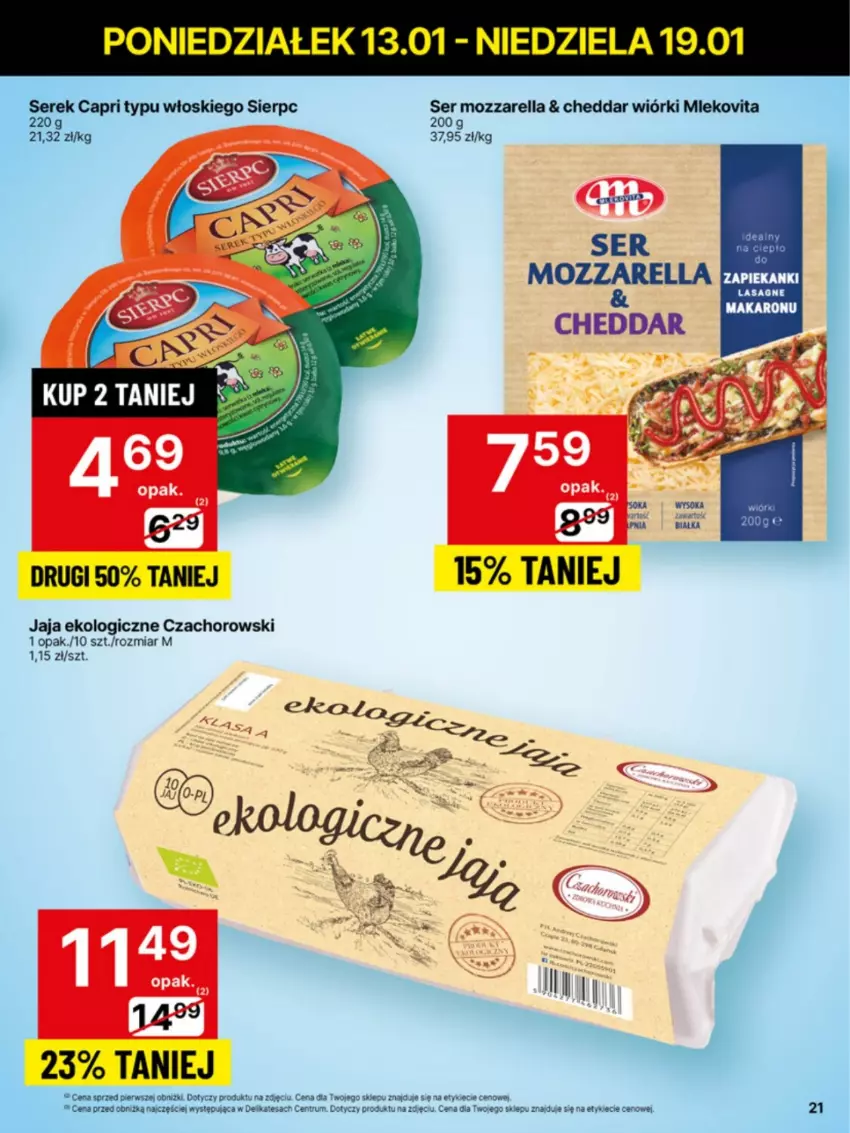 Gazetka promocyjna Delikatesy Centrum - NOWA GAZETKA Delikatesy Centrum od 13 stycznia! 13-19.01.2025 - ważna 13.01 do 19.01.2025 - strona 21 - produkty: Cheddar, Jaja, Mozzarella, Rum, Ser