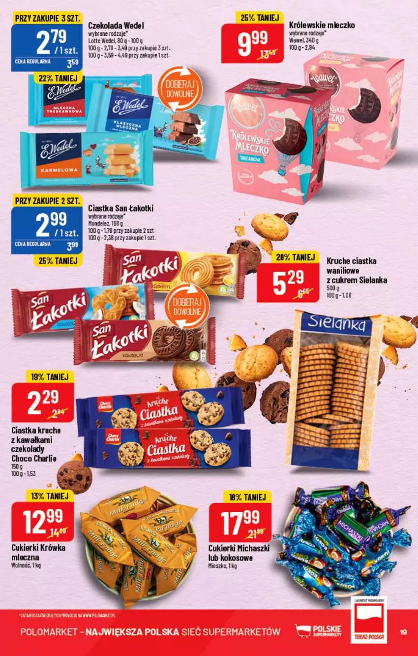 Gazetka promocyjna PoloMarket - Gazetka pomocyjna - ważna 15.06 do 21.06.2022 - strona 19 - produkty: Ciastka, Cukier, Cukierki, Czekolada, Kawa, Kokos, Miecz, Wawel