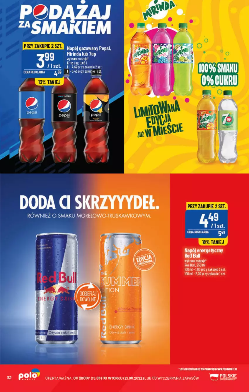 Gazetka promocyjna PoloMarket - Gazetka pomocyjna - ważna 15.06 do 21.06.2022 - strona 32 - produkty: BIC, Napój, Napój gazowany, Pepsi