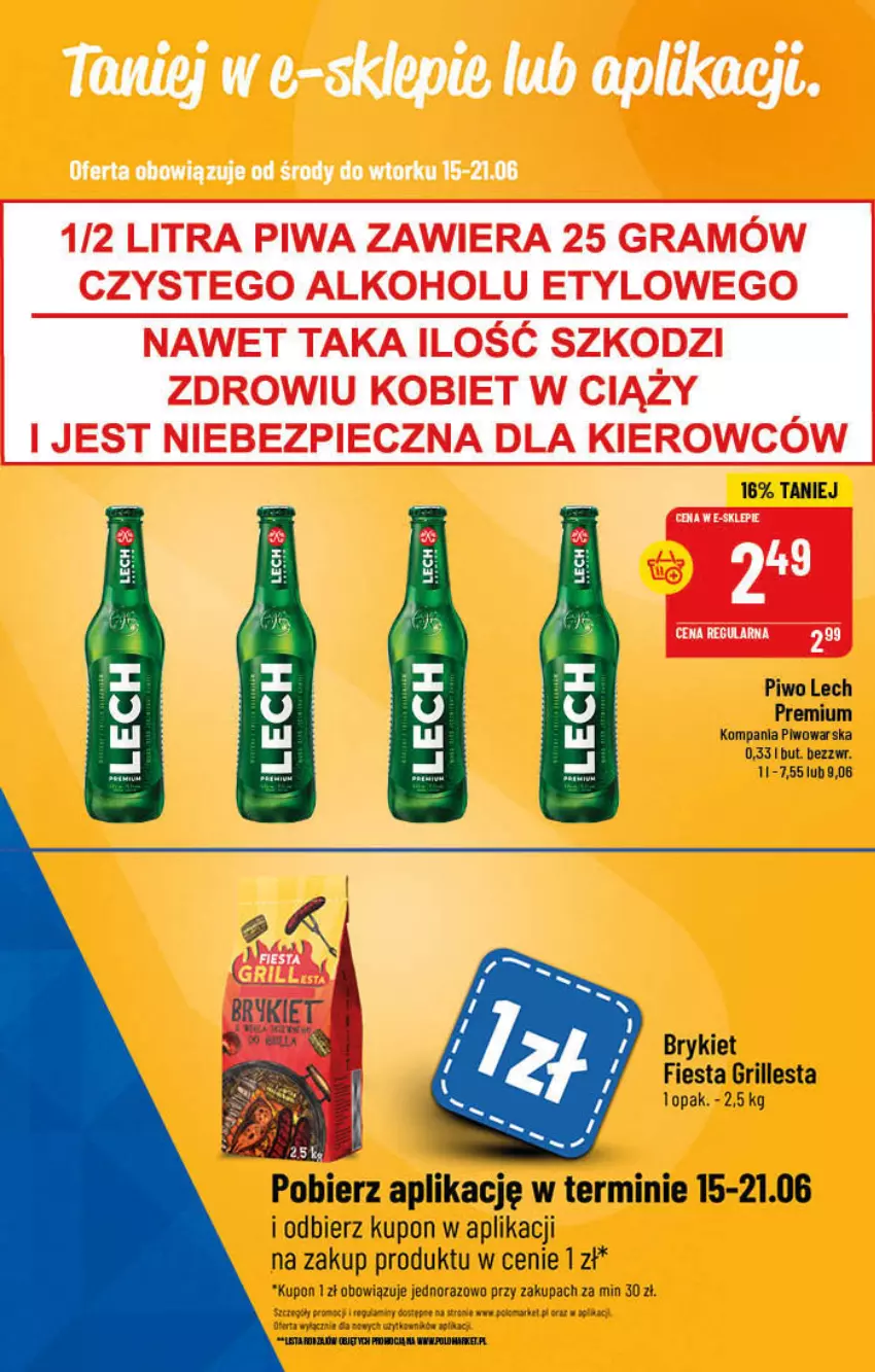Gazetka promocyjna PoloMarket - Gazetka pomocyjna - ważna 15.06 do 21.06.2022 - strona 43 - produkty: Grill, Lech Premium, Piwo