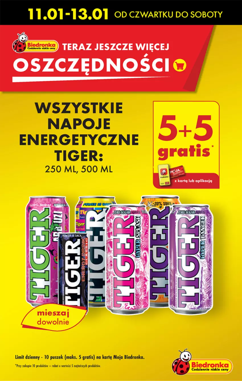 Gazetka promocyjna Biedronka - Od czwartku - ważna 11.01 do 17.01.2024 - strona 19 - produkty: Gra, Napoje, Tera, Tiger