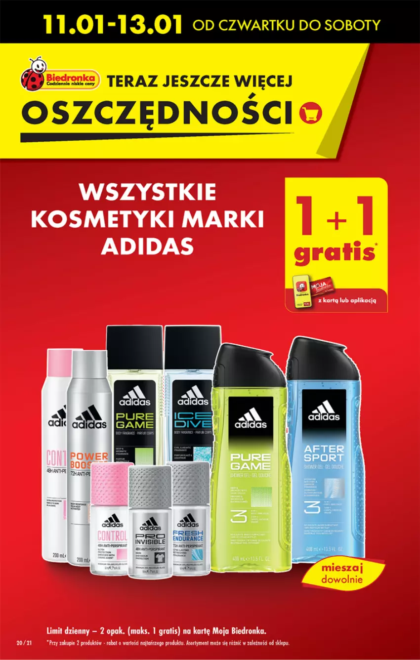 Gazetka promocyjna Biedronka - Od czwartku - ważna 11.01 do 17.01.2024 - strona 20 - produkty: Adidas, Gra, Tera