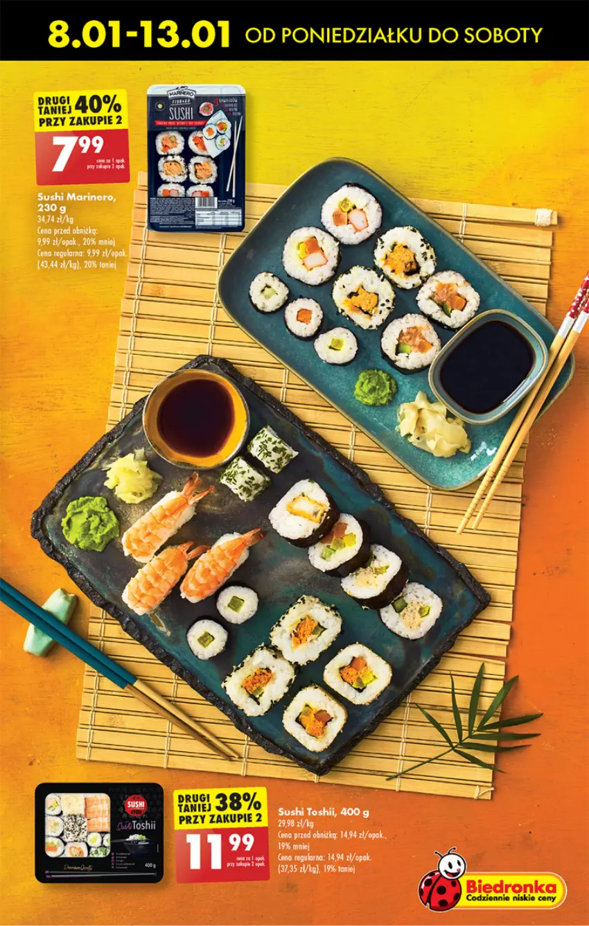 Gazetka promocyjna Biedronka - Od czwartku - ważna 11.01 do 17.01.2024 - strona 55 - produkty: Sushi
