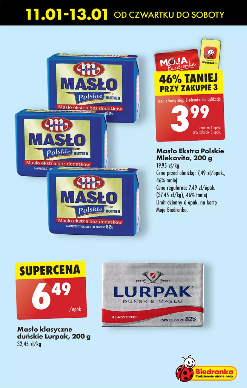 Gazetka promocyjna Biedronka - Od czwartku - ważna 11.01 do 17.01.2024 - strona 65 - produkty: Lurpak, Masło, Mleko