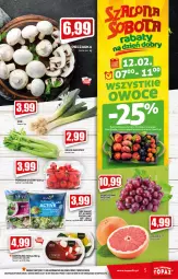 Gazetka promocyjna Topaz - Gazetka - Gazetka - ważna od 16.02 do 16.02.2022 - strona 5 - produkty: Piec, Top, Sok, Tera, Sałat, Pieczarka, Seler naciowy, Grejpfrut