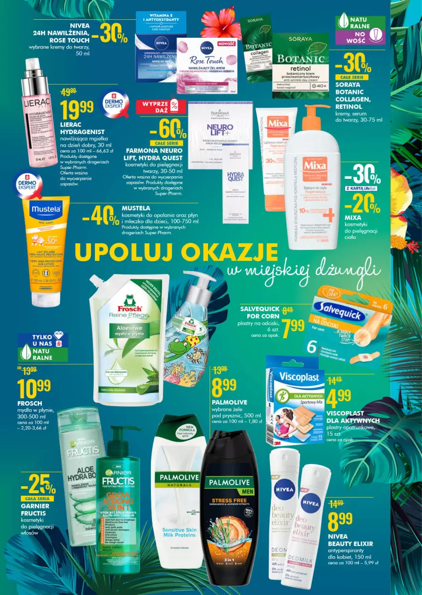 Gazetka promocyjna Super Pharm - Gazetka - ważna 15.07 do 28.07.2021 - strona 5 - produkty: Antyperspirant, Fa, Frosch, Fructis, Garnier, Kosmetyki do pielęgnacji, Krem przeciwzmarszczkowy, Lierac, Mars, Mus, Mustela, Palmolive, Rum, Ser, Serum