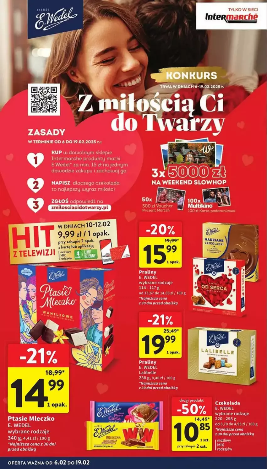 Gazetka promocyjna Intermarche - ważna 06.02 do 12.02.2025 - strona 21 - produkty: Bell, Czekolada, E. Wedel, Mleczko