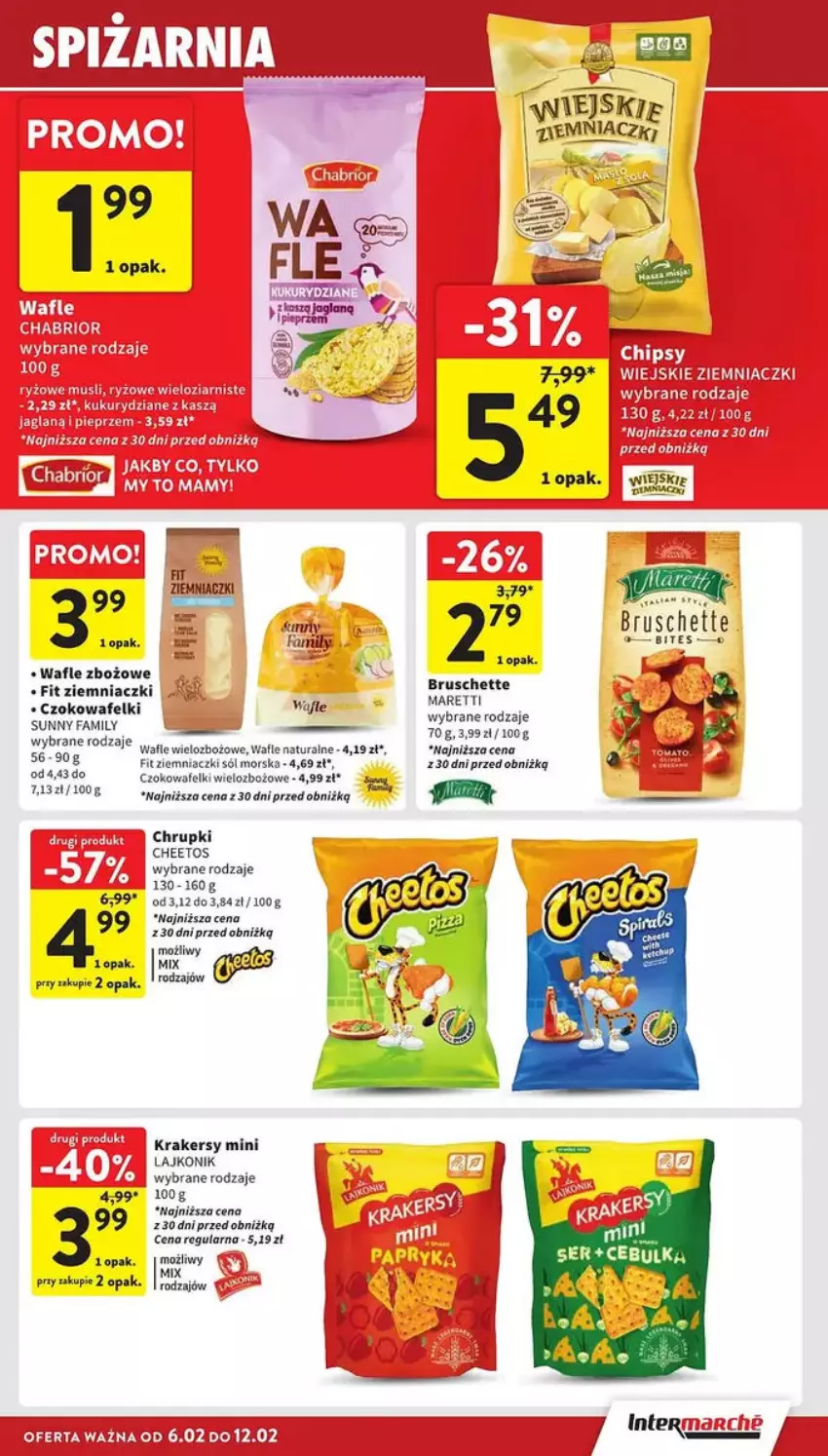 Gazetka promocyjna Intermarche - ważna 06.02 do 12.02.2025 - strona 25 - produkty: Cheetos, Fa, Krakersy, Lajkonik, Mus, Sól, Wafle