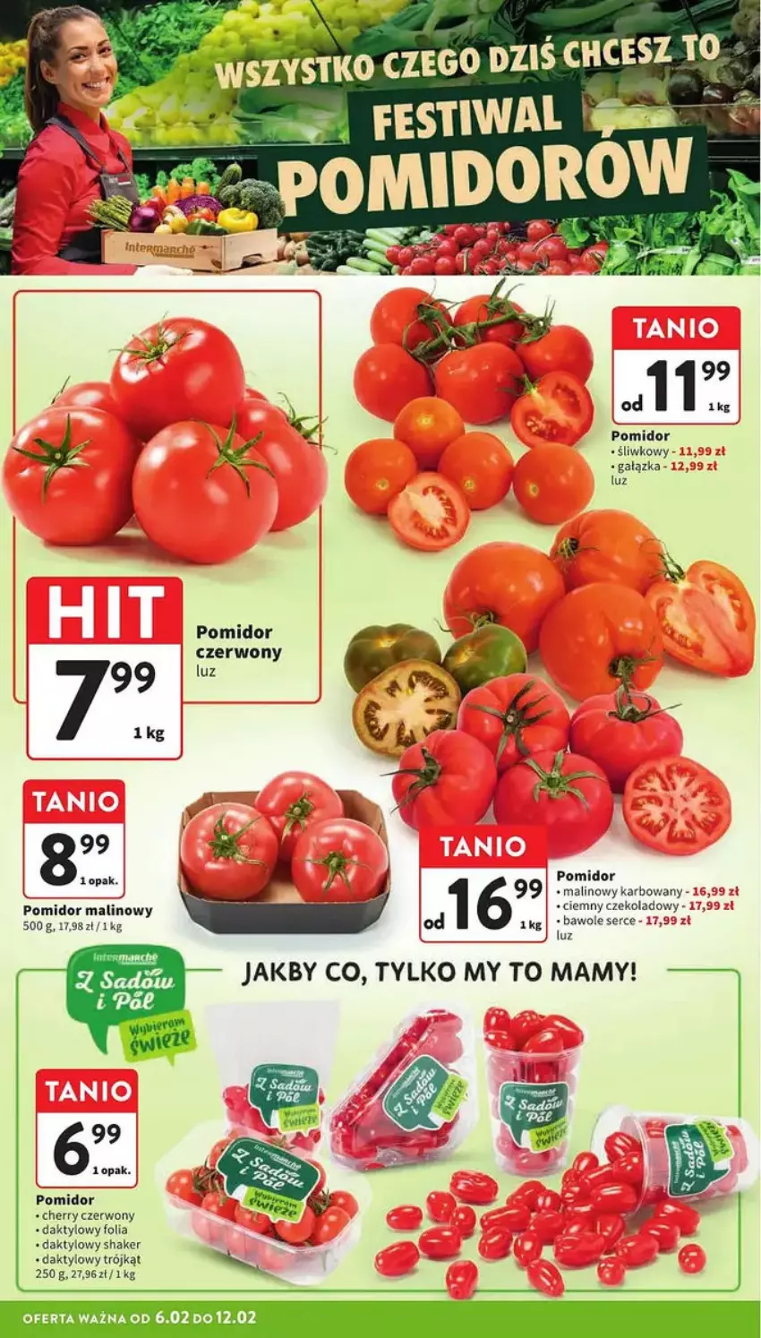 Gazetka promocyjna Intermarche - ważna 06.02 do 12.02.2025 - strona 4 - produkty: Pomidor malinowy, Ser