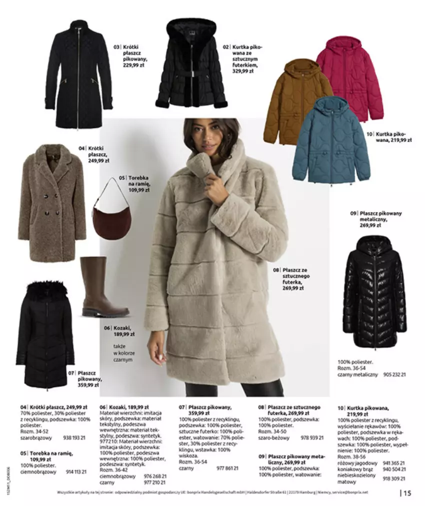 Gazetka promocyjna Bonprix - NA LISTĘ ŻYCZEŃ - ważna 16.12.2025 do 26.01.2026 - strona 17 - produkty: Fa, HP, Kosz, Kozaki, Kurtka, Płaszcz, Por, Sól, Torebka