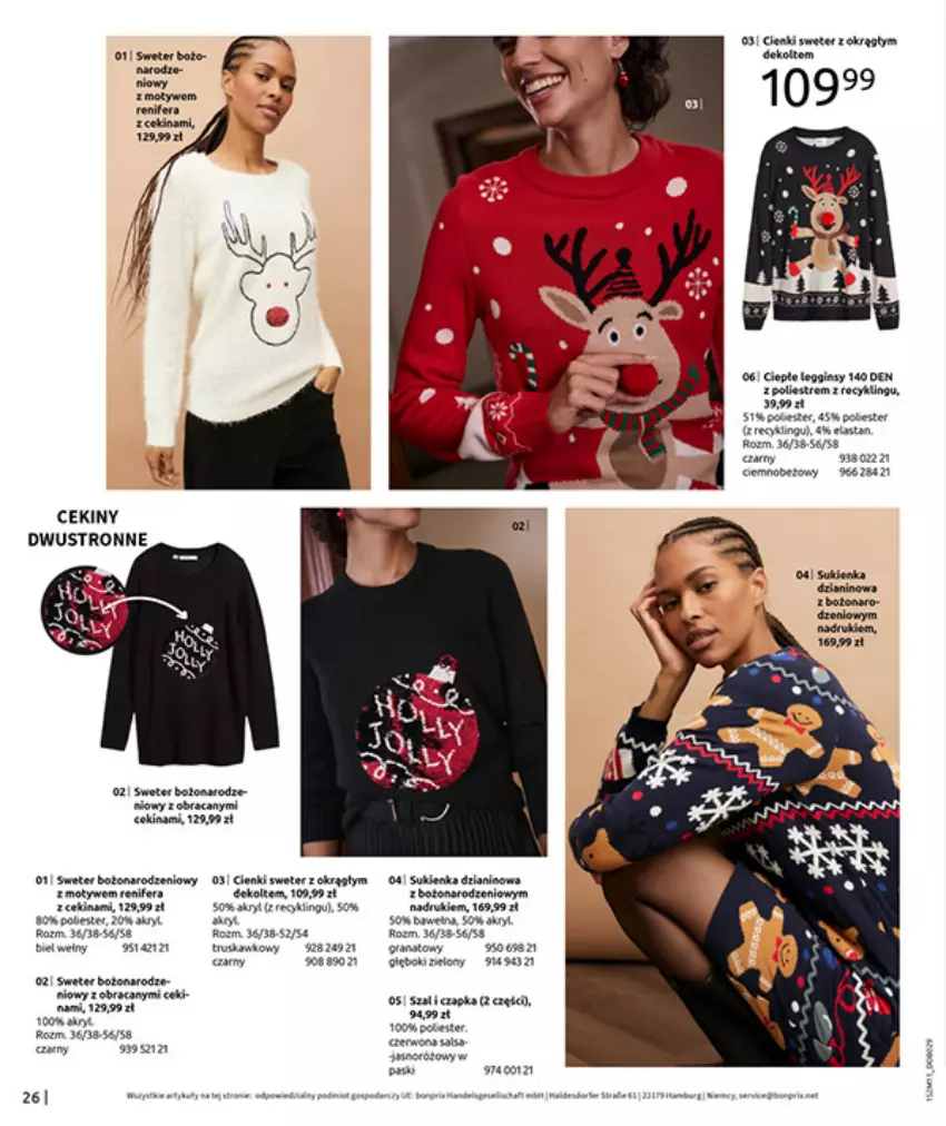 Gazetka promocyjna Bonprix - NA LISTĘ ŻYCZEŃ - ważna 16.12.2025 do 26.01.2026 - strona 28 - produkty: Czapka, Gra, Por, Sweter