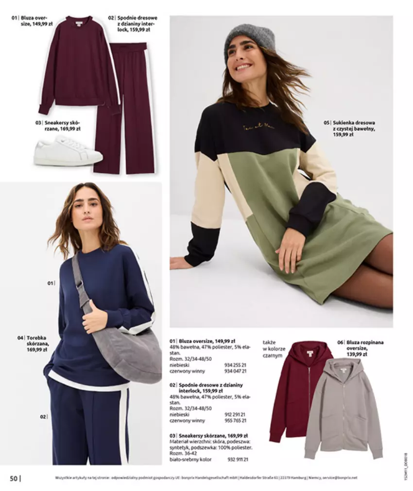Gazetka promocyjna Bonprix - NA LISTĘ ŻYCZEŃ - ważna 16.12.2025 do 26.01.2026 - strona 52 - produkty: Anew, BIC, Bluza, HP, Por, Spodnie