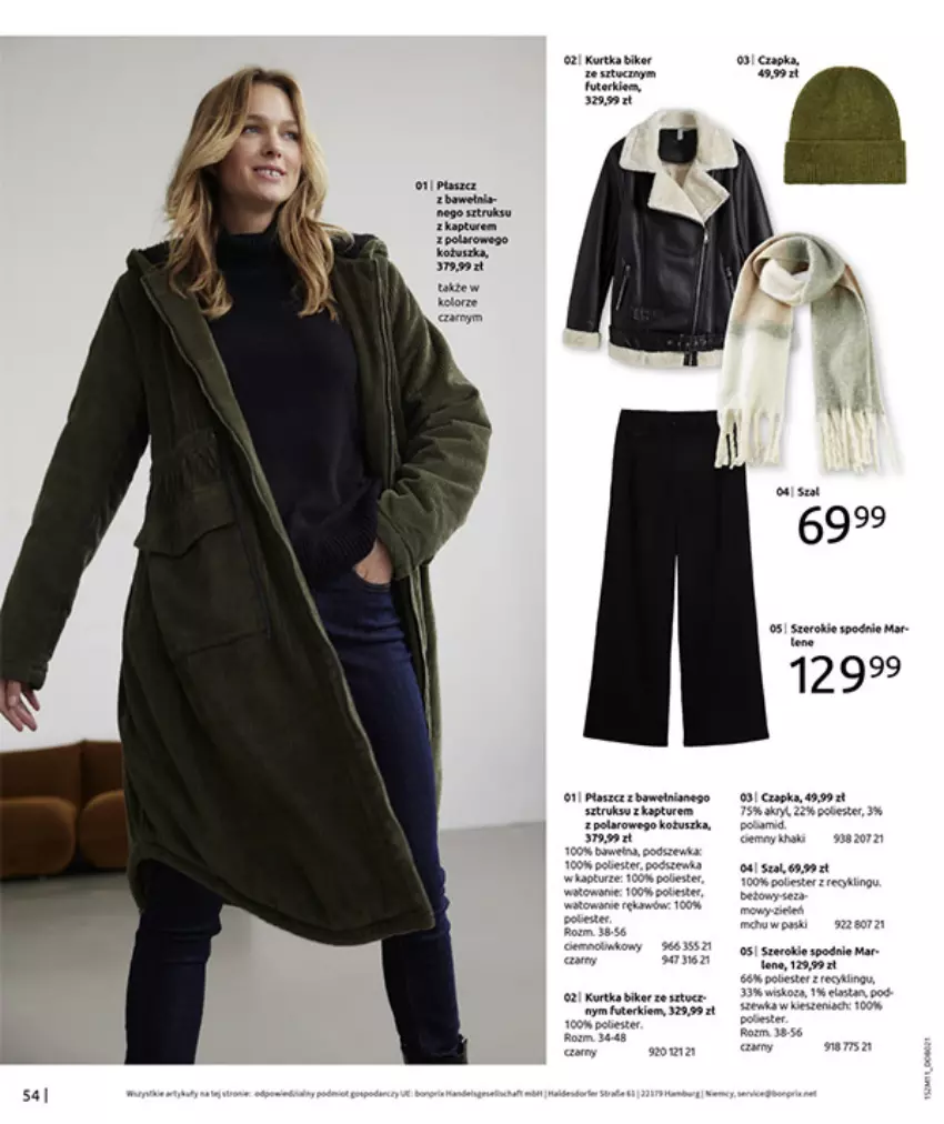 Gazetka promocyjna Bonprix - NA LISTĘ ŻYCZEŃ - ważna 16.12.2025 do 26.01.2026 - strona 56 - produkty: Ba!, HP, Koc, Kurtka, Spodnie, Szal