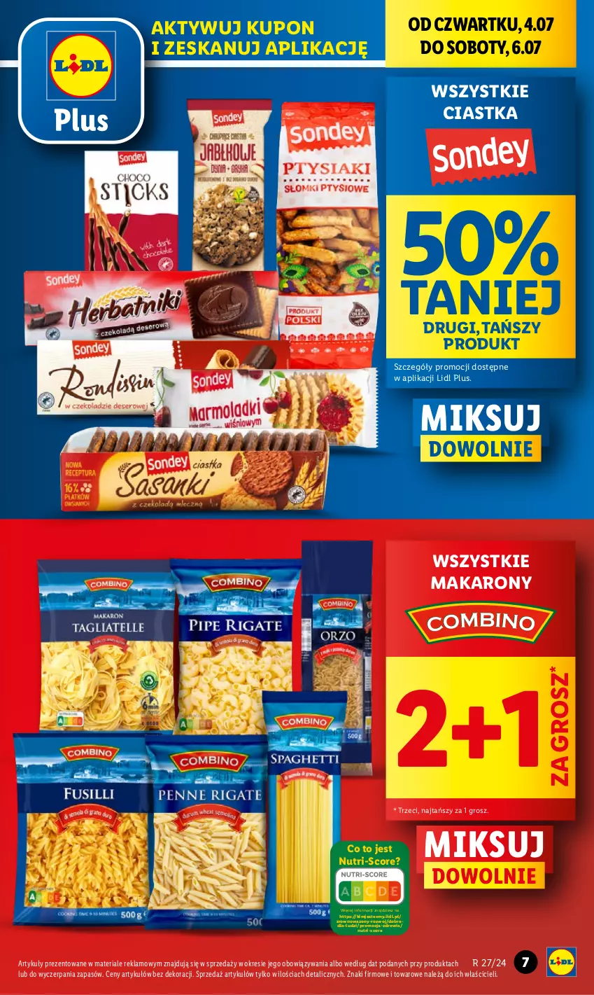 Gazetka promocyjna Lidl - GAZETKA - ważna 04.07 do 06.07.2024 - strona 9 - produkty: Ciastka, Makaron, Wazon