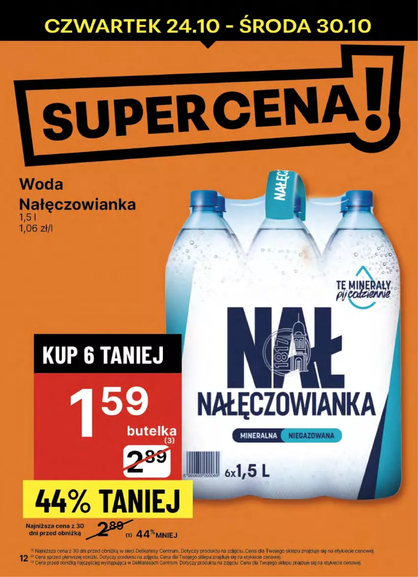 Gazetka promocyjna Delikatesy Centrum - NOWA GAZETKA Delikatesy Centrum od 24 października! 24-30.10.2024 - ważna 24.10 do 30.10.2024 - strona 12 - produkty: Nałęczowianka