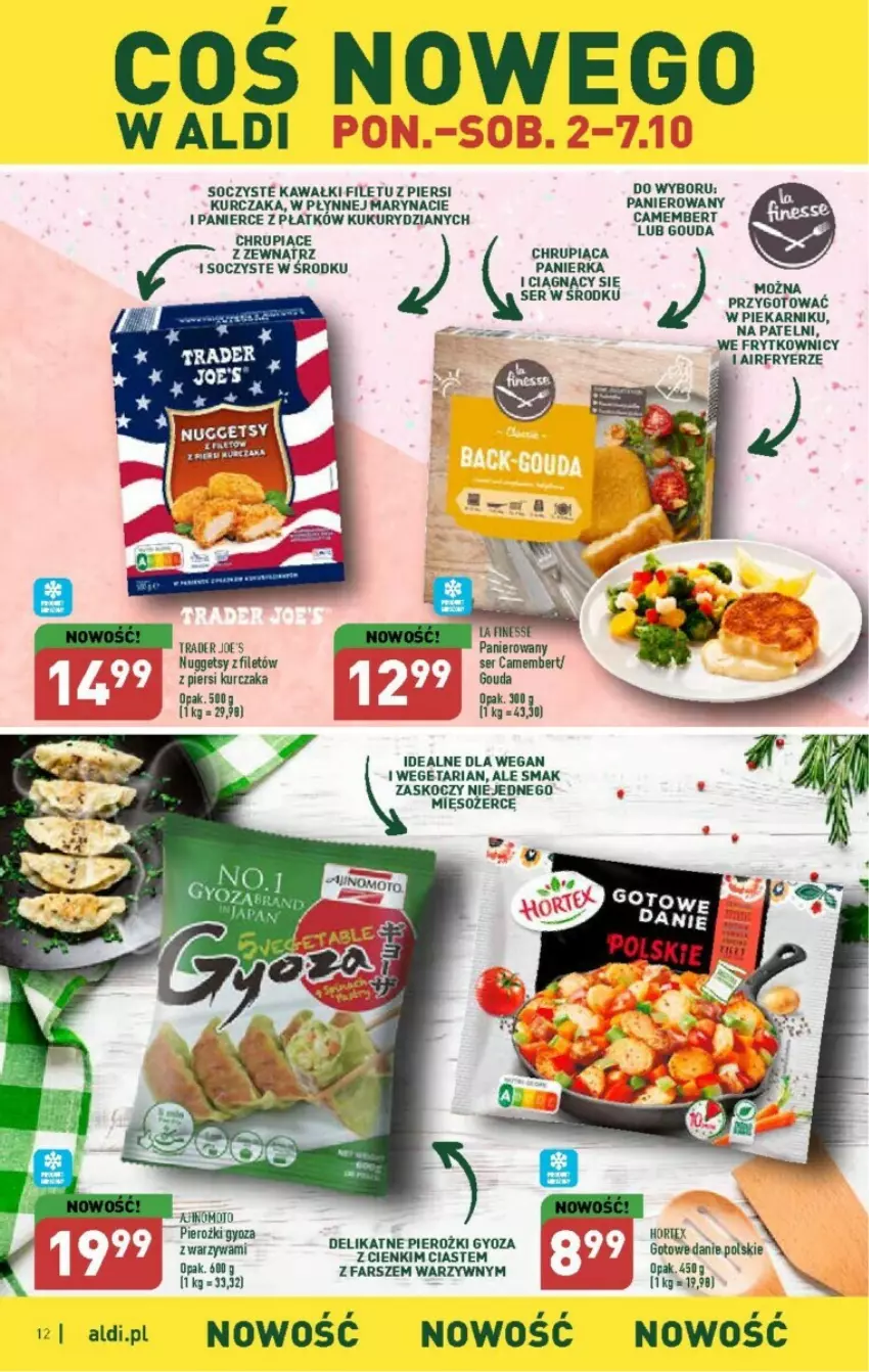 Gazetka promocyjna Aldi - ważna 02.10 do 07.10.2023 - strona 15 - produkty: Camembert, Fa, Gouda, Hortex, Kawa, Koc, Kurczak, Mięso, Piekarnik, Ser, Warzywa