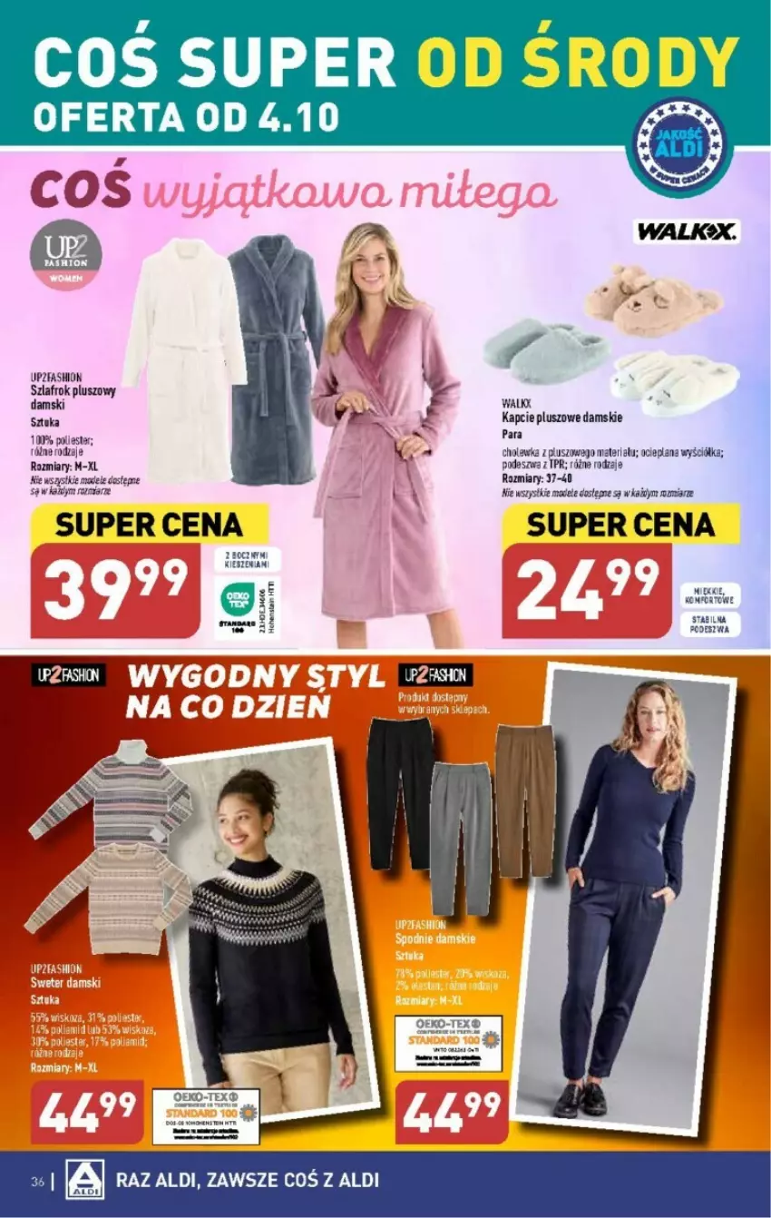 Gazetka promocyjna Aldi - ważna 02.10 do 07.10.2023 - strona 30 - produkty: Fa, Kapcie, LANA