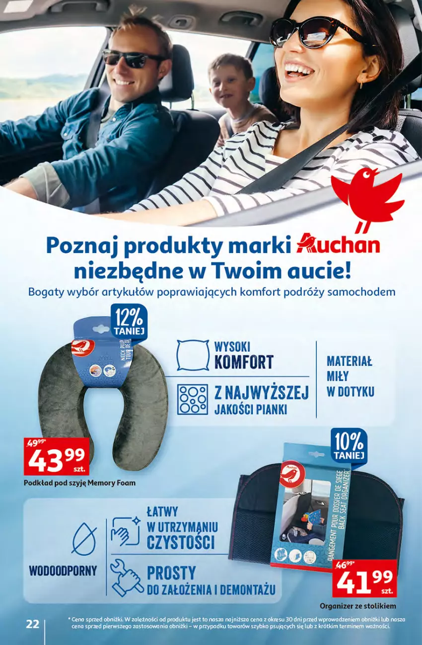 Gazetka promocyjna Auchan - Gazetka Sezon na urlop Hipermarket Auchan - ważna 22.06 do 28.06.2023 - strona 22 - produkty: Fa, Organizer, Por, Stolik