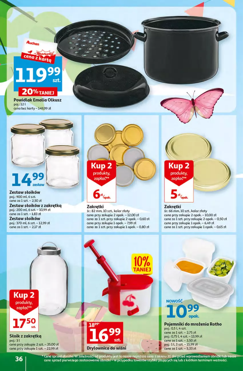 Gazetka promocyjna Auchan - Gazetka Sezon na urlop Hipermarket Auchan - ważna 22.06 do 28.06.2023 - strona 36 - produkty: Pojemnik