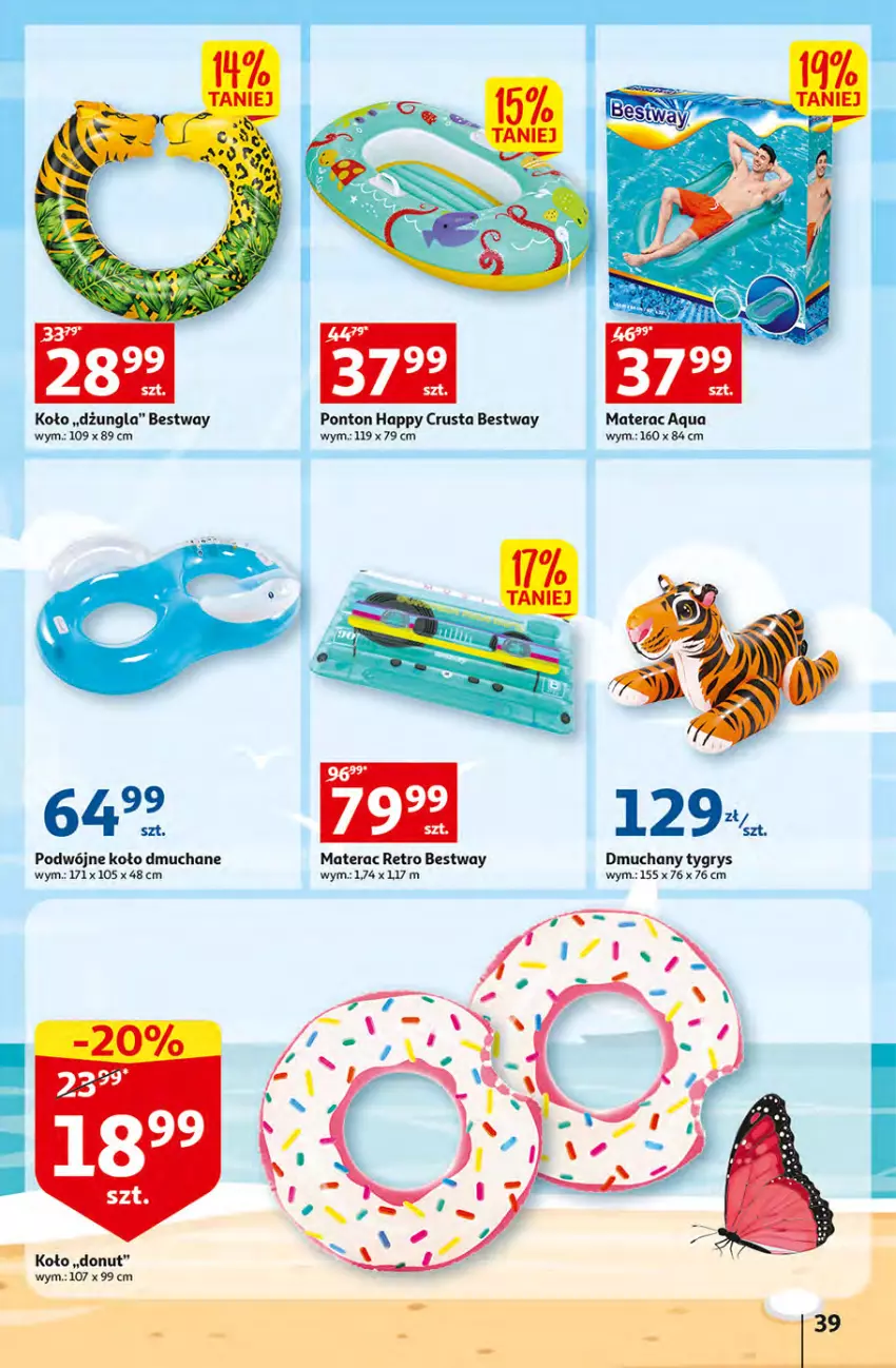 Gazetka promocyjna Auchan - Gazetka Sezon na urlop Hipermarket Auchan - ważna 22.06 do 28.06.2023 - strona 39 - produkty: Donut, Gry, Materac, Rust, Tera