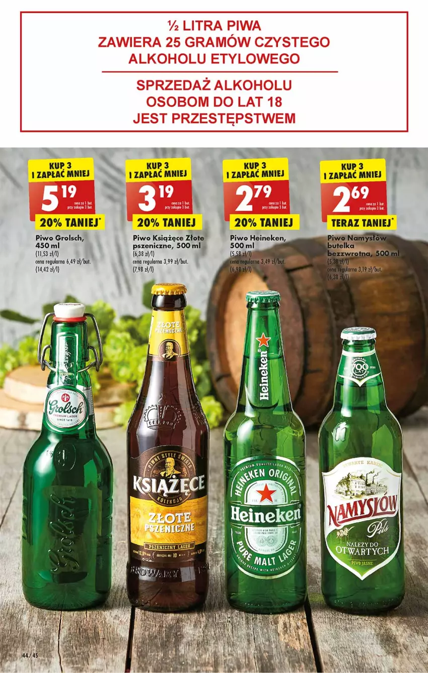 Gazetka promocyjna Biedronka - W tym tygodniu - ważna 11.04 do 16.04.2022 - strona 44 - produkty: Heineken, Książęce, Piwo, Tera