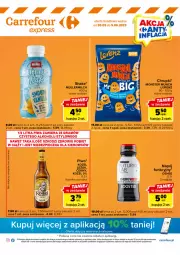 Gazetka promocyjna Carrefour - Gazetka Express - Gazetka - ważna od 05.06 do 05.06.2023 - strona 1 - produkty: Piwo, Kosz, Chrupki, Oshee, Lorenz, Monster Munch, Napój, Kozel