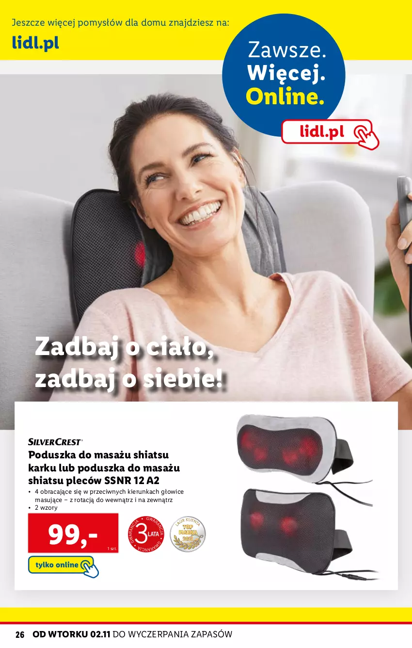 Gazetka promocyjna Lidl - KATALOG SKLEPU ONLINE DOM I KUCHNIA - ważna 02.11 do 28.11.2021 - strona 26 - produkty: Poduszka