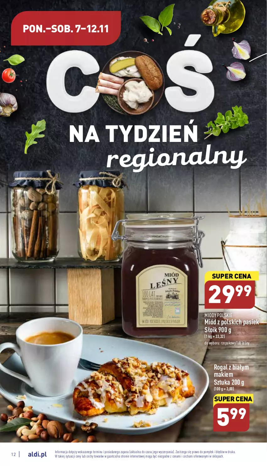 Gazetka promocyjna Aldi - Pełny katalog - ważna 07.11 do 12.11.2022 - strona 12 - produkty: Miód, Rogal