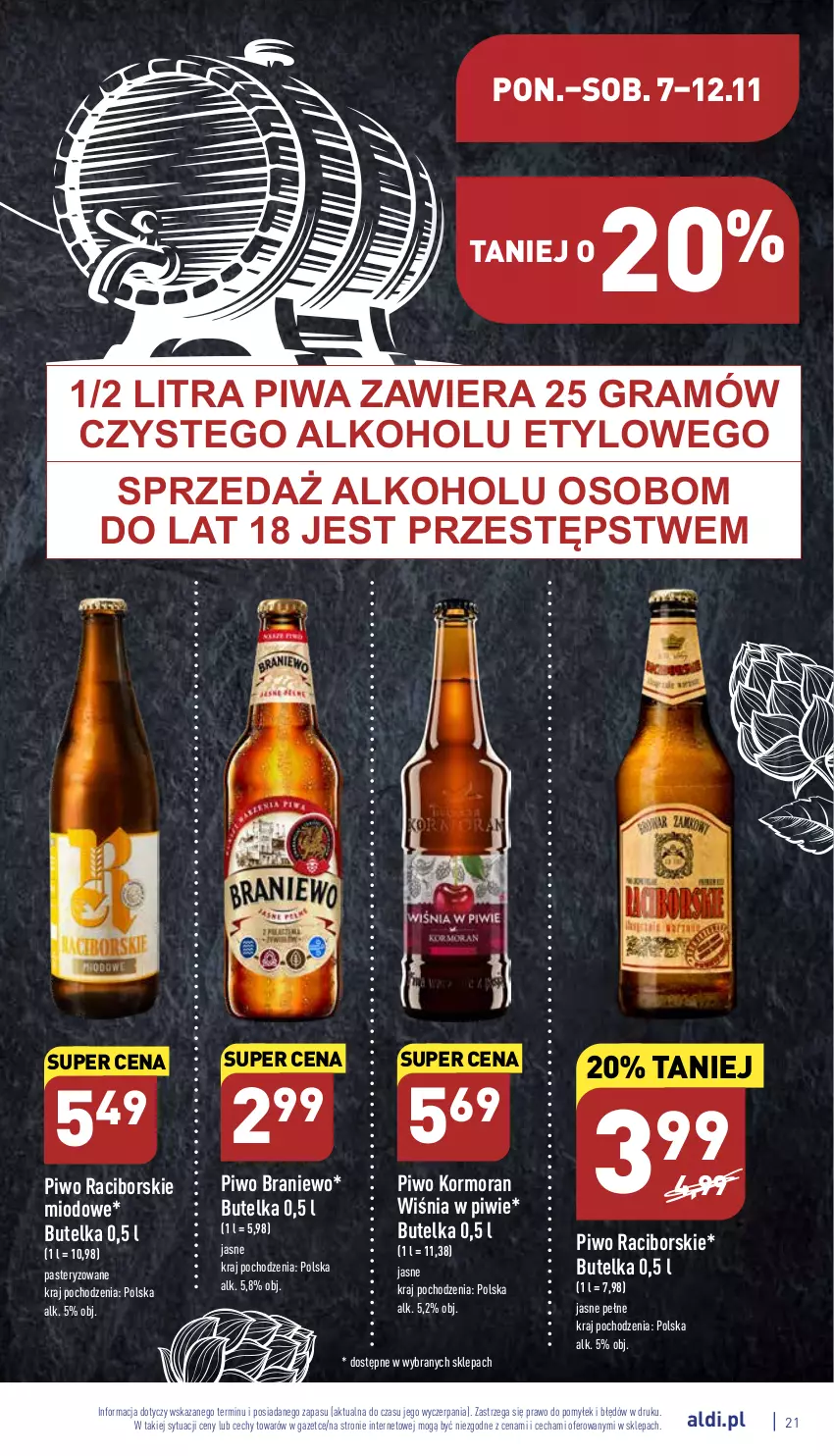 Gazetka promocyjna Aldi - Pełny katalog - ważna 07.11 do 12.11.2022 - strona 21 - produkty: Gra, Piwa, Piwo