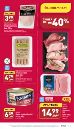 Gazetka promocyjna Aldi - Pełny katalog - Gazetka - ważna od 12.11 do 12.11.2022 - strona 23 - produkty: Polędwica, Krakus, Szynka premium, Parówki, Mięsne specjały, Parówki z indyka, Szynka, Schab wieprzowy