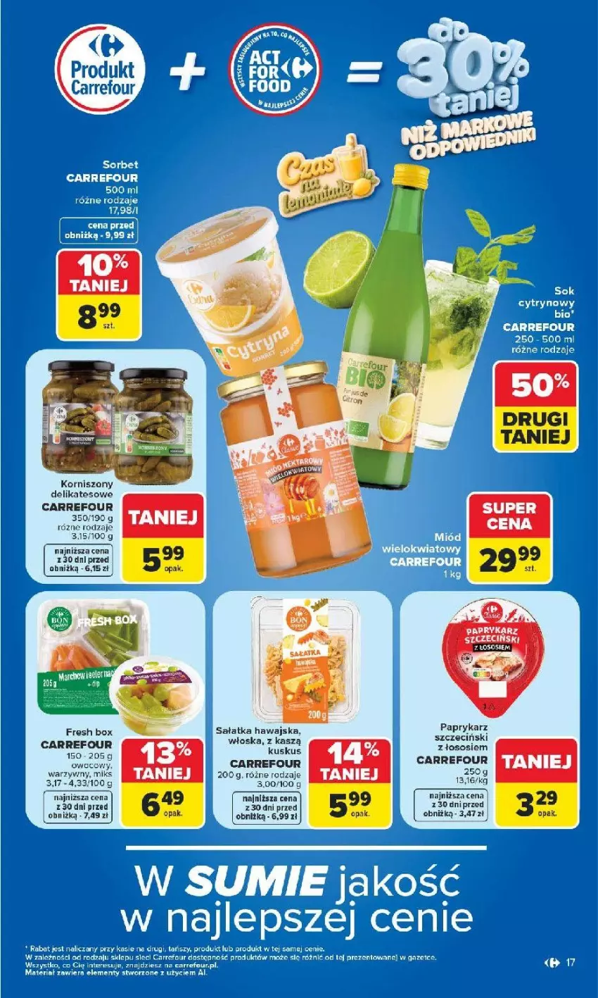 Gazetka promocyjna Carrefour - Gazetka Carrefour, Market z SUMIE najlepszy, od poniedziałku - ważna 22.06 do 28.06.2026 - strona 19 - produkty: Fa, Korniszony, Kuskus, Papryka, Paprykarz, Sałat, Sałatka, Sos, Wagi