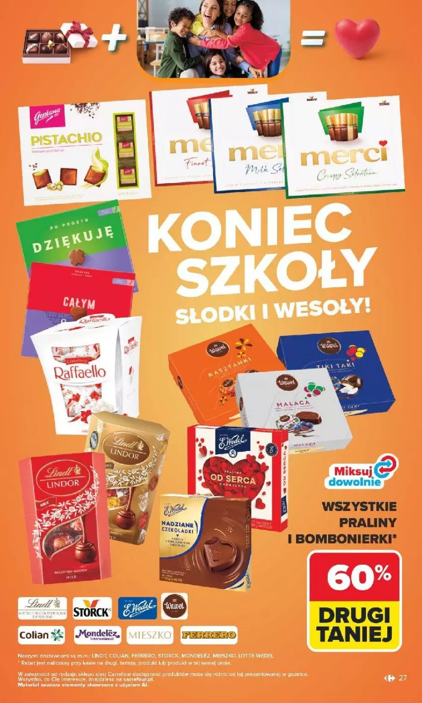 Gazetka promocyjna Carrefour - Gazetka Carrefour, Market z SUMIE najlepszy, od poniedziałku - ważna 22.06 do 28.06.2026 - strona 31 - produkty: Praliny