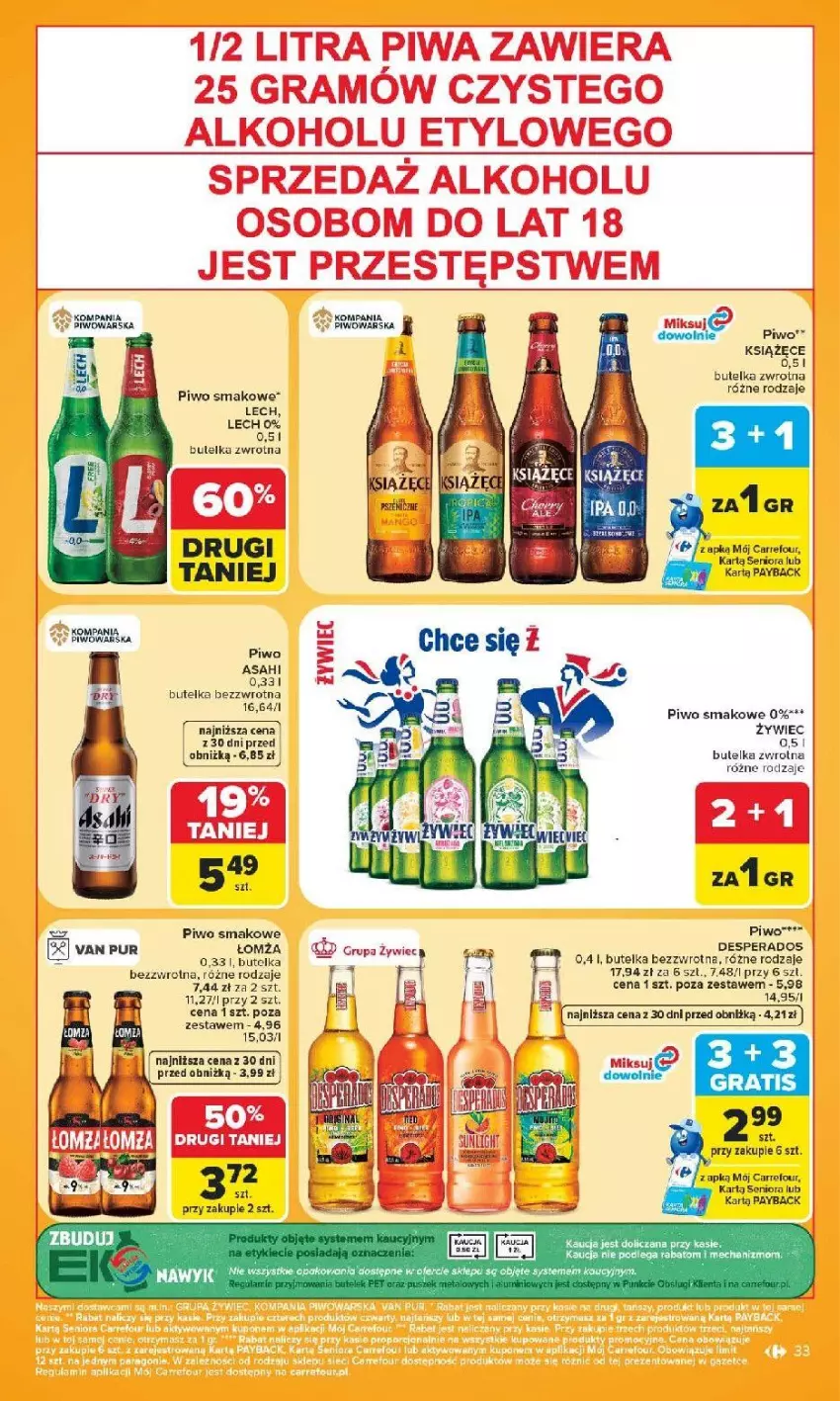 Gazetka promocyjna Carrefour - Gazetka Carrefour, Market z SUMIE najlepszy, od poniedziałku - ważna 22.06 do 28.06.2026 - strona 37 - produkty: Asahi, Desperados, Fa, Gra, Książęce, Mysz, Piwa, Piwo, Pur