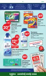 Gazetka promocyjna Żabka - Hity Tygodnia - Gazetka - ważna od 25.04 do 25.04.2023 - strona 54 - produkty: Pampers, Vizir, Płyn do płukania, Chusteczki, Szampon, Ariel, Kapsułki do prania, Lenor