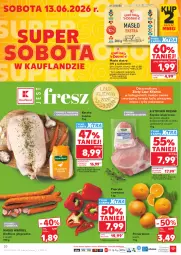 Gazetka promocyjna Kaufland - Gazetka tygodnia - Gazetka - ważna od 17.06 do 17.06.2026 - strona 20 - produkty: Piec, Warzywa, Szynka wieprzowa, Papryka czerwona, Papryka, Kaczka, Madej Wróbel, Stek, Pomarańcze, Tusz, Laur, Szynka, Pieczywo, Kiełbasa głogowska, Owoce, Masło, Kiełbasa, Mięso