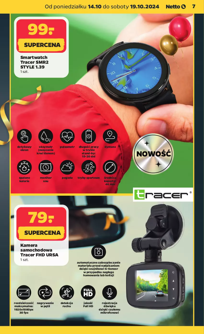 Gazetka promocyjna Netto - Od Poniedziałku Przemysłowa - ważna 14.10 do 19.10.2024 - strona 7 - produkty: Acer, Gry, Kamera, Mikrofon, Monitor, Piec, Por, Smartwatch, Sport